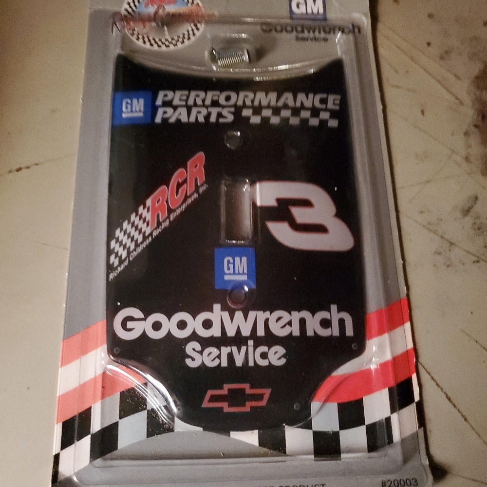 Racing Light Switch #3 GM  Goodwrench hood light switch cover